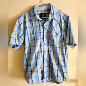 Men's Fox Racing short sleeve button down